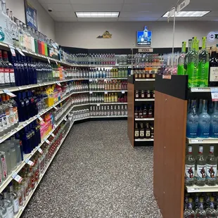 a view of the aisles