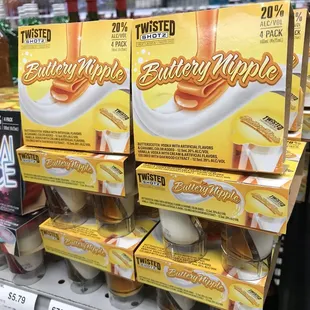 a display of dairy wipes