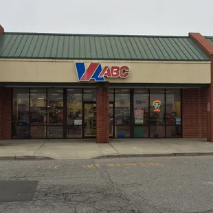 the front of the building