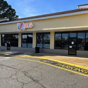 the front of the store