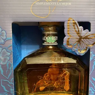 a bottle of tequila