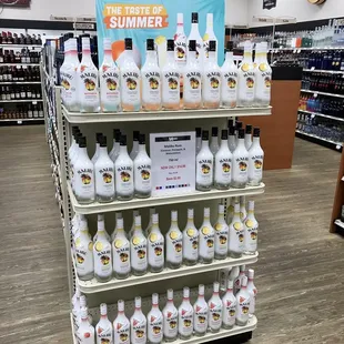 a display of the best of summer products