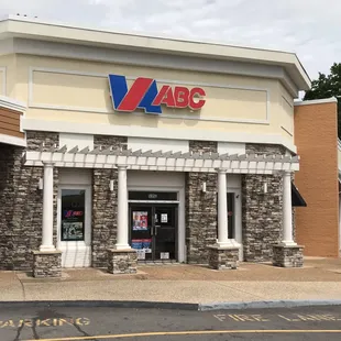 the front of the building