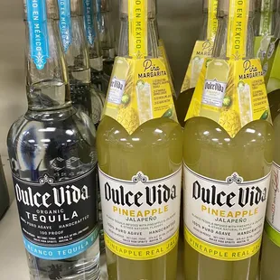 a variety of alcoholic drinks
