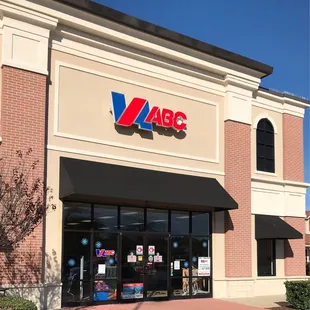 the front of the building