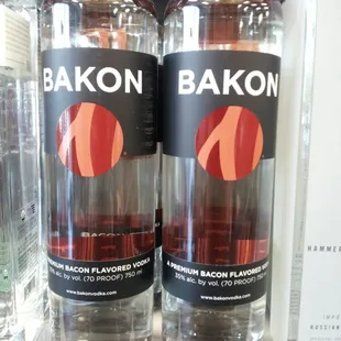 Vodka steeped in bacon!