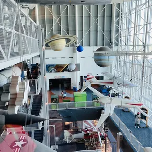 Overhead view of the 3 floors