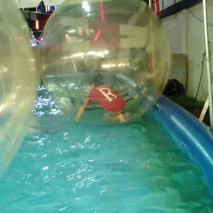 HUMAN BUBBLE...MY SON LOVING IT