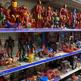 Iron man and spider man.