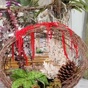 Christmas themed mini garden!