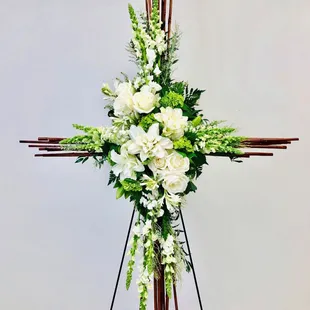 All white River Cane Cross