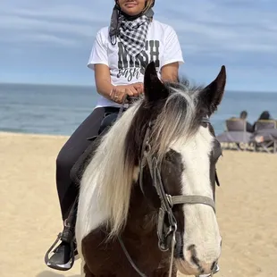 Photo op with the beach as my beautiful back drop