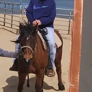 His first time on a horse! Could not have asked for a better time!