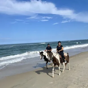 Outer Banks horse back riding.