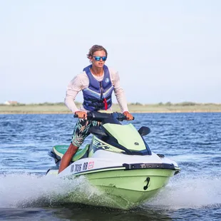 Jet skiing