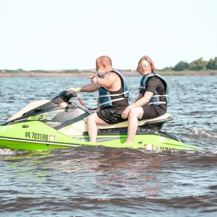 Jet skiing