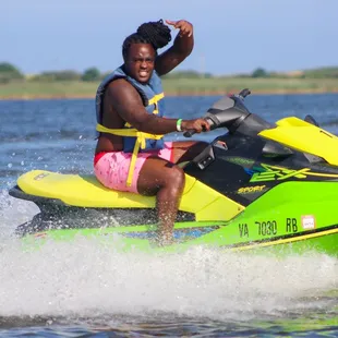 Jet skiing