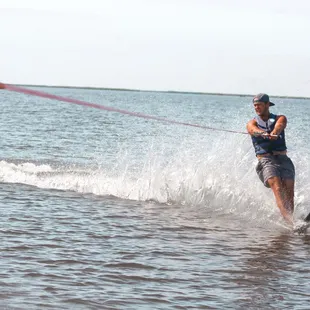 waterskiing