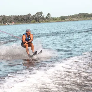 waterskiing