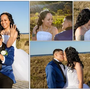 Elopement at our indoor wedding venue with some beach photos afterward!