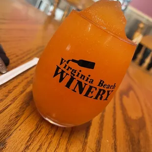 Peach Bilini frozen wine