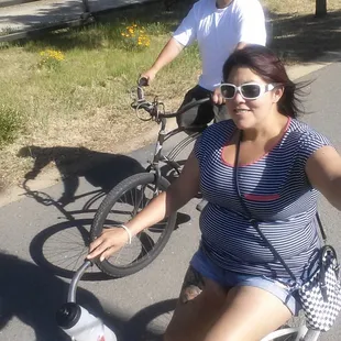 On a nice ride