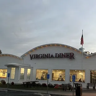 the front of the restaurant