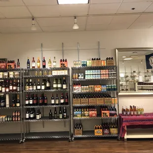 a wide selection of wine