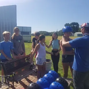 Getting instructions from Pilot Donny!