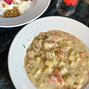 Salmon Clam Chowder