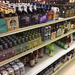 a wide selection of beers