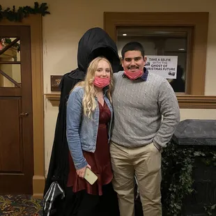 Selfie with the ghost of Christmas yet to come