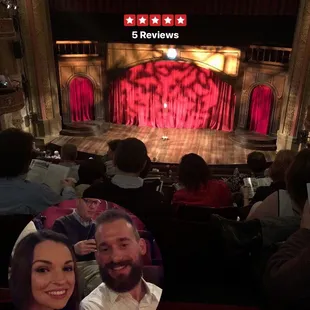 The view from our seats!