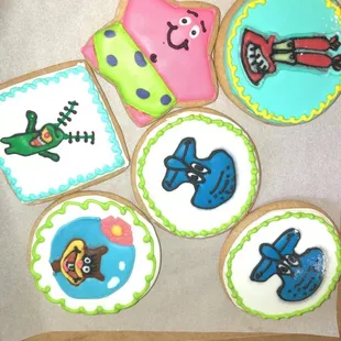 Spongebob cookies