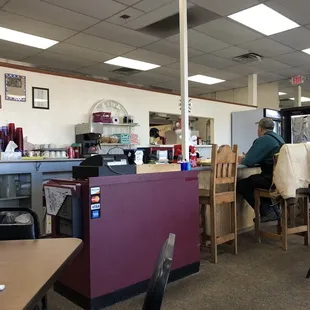 a woman sitting at a table