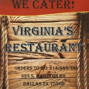 a sign for a restaurant