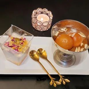 Gulab Jamun and Kheer Malai