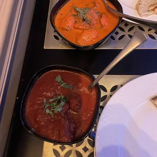 Laal Maas and Delhi Butter Chicken
