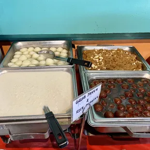 Kheer, Ras Malai, Rasgulla, Halwa, Gulab Jamun