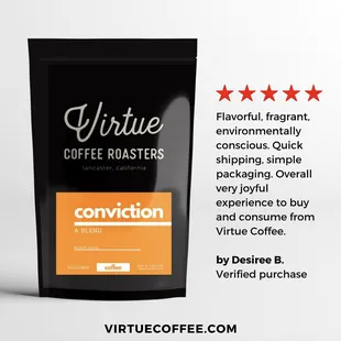 a bag of coffee