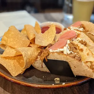 Pork barbacoa tacos