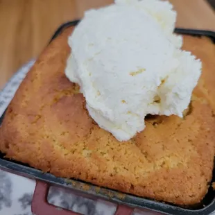 Cornbread and honey butter