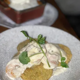 Fried Green Tomatoes &amp; Shrimp