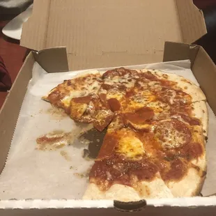 My personal pepperoni pizza from Virtues