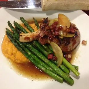 Grilled pork chop