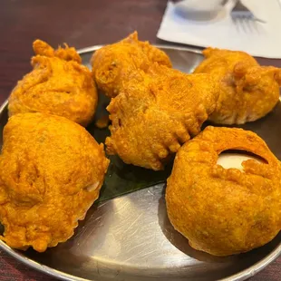 a plate of fried food