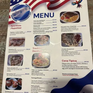 Menu front