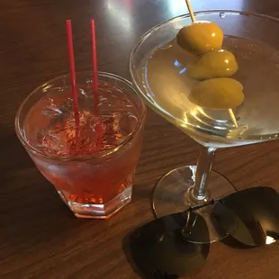 Vodka Cran &amp; Tanqueray Martini...