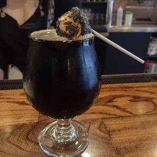 Almighty Imperial Stout with toasted marshmallow
