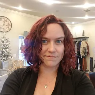 The after. All natural curl baby!